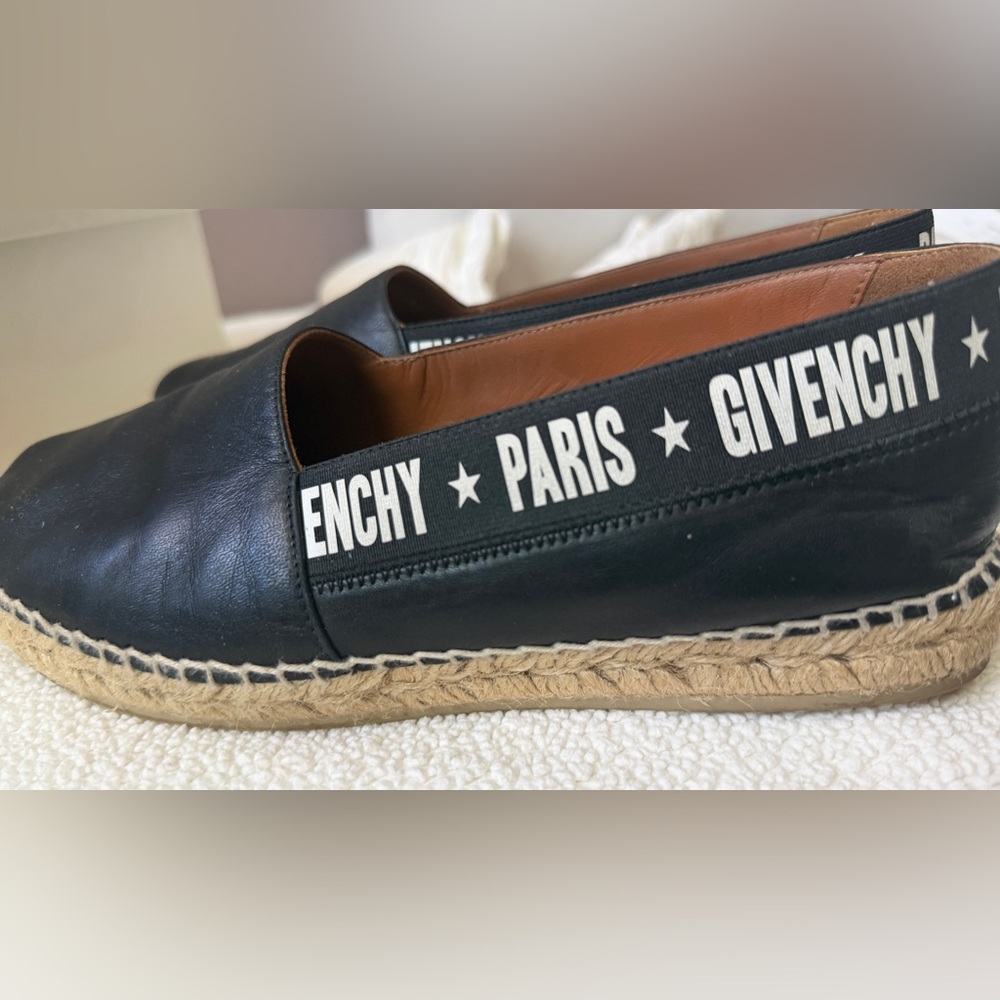 Givenchy Black Leather Espadrilles - Picture 5 of 6